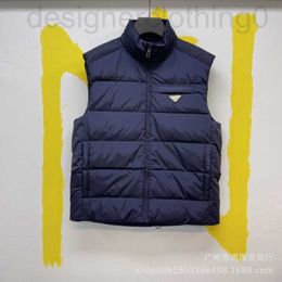 Men's Down & Parkas designer luxury High version P autumn and winter new lightweight warm triangular standard national 90 white down men's women's vest