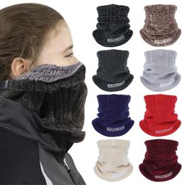 Bandanas Thermal Neck Warmer For Men Women Winter Scarf Cowl Tube Fleece Ski Motorcycle Thickening Scarves Windproof Soft Warm Cover