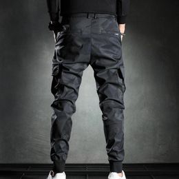 Men's Pants Men Overalls Camouflage Cool Cargo Loose Lace-up PantsMen's