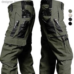 Men's Pants Military Pants for Men Tactical Cargo Pants Big lti-pocket Waterproof Ripstop Army Combat Training Trousers Brand Joggers New L231129