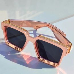 Sunglasses Fashion Steampunk Women 21 Colours Square Anti-glare Driving Sun Glasses For Men Zonnebril Dames