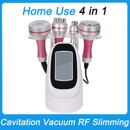 4in1 Multi-function Beauty Instrument 40khz Ultrasound Vacuum Cavitation RF System Weight Fat Loss Fat Burning Skin Tightening Face Lifting Radio Frequency