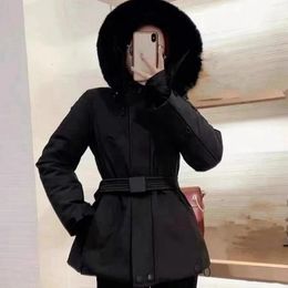 Women's Down Parkas Coat for Women Puffer Jacket Winter Female Hooded Big Fur Thicker Parka Snow Slim Clothes Outerwear Casaco Feminino Inverno 231128