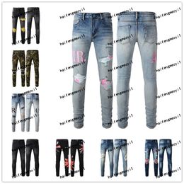 2024 Mens Womens Designers Jeans Distressed Ripped Biker Slim Straight Denim For Men Fashion Denim Jeans Pants Mans Skinny Jean