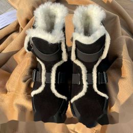Sheepskin Wool Warm Fur Shoes Man and Women Winter Short Boots Super Mini mens womens
