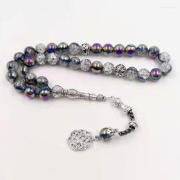 Strand Crystal Tasbih 2023 Style Misbaha 33 Beads Bracelet Muslim Eid Adha Gift Accessories On Hand Islamic Turkish Fashion Jewellery