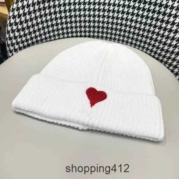 Fashion Amis Cashmere Warm Hat Female Designer Beanie Cap Ski A-line Embroidered Hem Men's Knitted Cold Hatb9tpUPEO