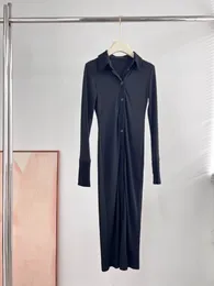 Casual Dresses 2023 Autumn Women Black High Quality Long Sleeve Slim Luxury Fashion Dress For Female Ddxgz2 9.10