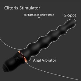 Sex Toy Massager Anal Beads Vibrator Butt Plug Prostate Massager 7 Speed Powerful Wand Female Adult Toys for Women Men Gay