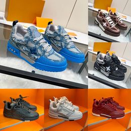 Designer-Schuhe für Herren, Sneaker, Skate-Sneaker, Kalbsleder, Trainer, Plateau-Sneaker, Gummi, Freizeitschuh, Vintage-Low-Top-Trainer, Schnür-Skate-Schuhe, Größe 38–45