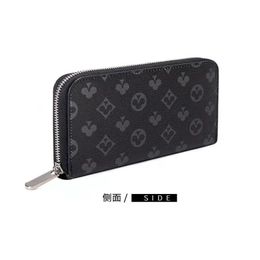 Single zipper WALLET the most stylish way to carry around money cards and coins men leather purse card holder long business women 241U