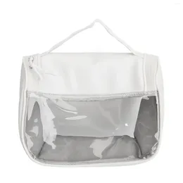 Makeup Sponges Thickened Clear Cosmetic Bag PVC Transparent Travel Portable Storage With Double Zipper