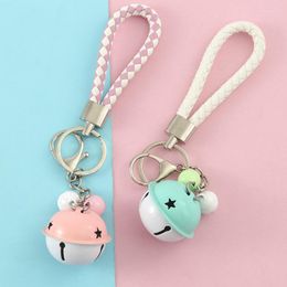 Keychains 2023 Fashion Bells Keychain Accessories Gift DIY Key Chain Backpack Cord Car Ring Bag Pendant Girl Creativity Jewelry Miri22