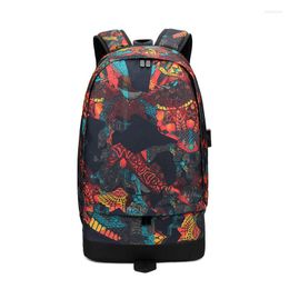 Backpack Large Capacity Oxford Fabric High School Bags For Teenager Boys Soccer Ball Pack Laptop Bag Football Net Gym