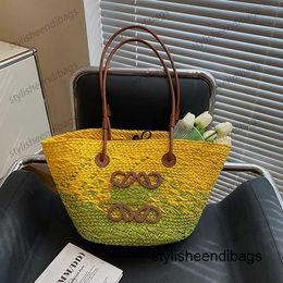 Stylisheendibags Designer Bag Beach Bag Casual Rattan Large Capacity Totes Wicker Woven Women Handbags Summer Beach Bali Straw Bags Lady Travel Big Basket