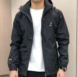 ARC jacket mens designer hoodie tech nylon waterproof zipper jackets high quality lightweight coat outdoor sports men coats Fashion trend