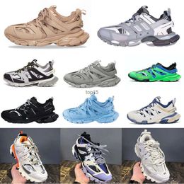 2023 Casual Shoes Triple S track 3.0 Sneakers Transparent Nitrogen Crystal Outsole Running Shoes Mens Womens Trainers Black White Green SIZE 35-45 0511