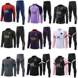 2023 24 football tracksuit 21 22 23 kids psgEs football kits ensemble men soccer training suit uniform chandal kit survetement foot