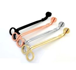 Top Stainless Steel Candle Wick Trimmer Oil Lamp Trim Scissor Tijera Tesoura Cutter Snuffer Tool Hook Clipper 10pcs6803218