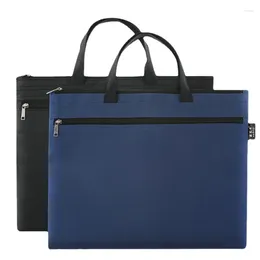 Briefcases Paper Bag A4 Oxford Cloth Portable Male Canvas Student Information Meeting Briefcase Custom