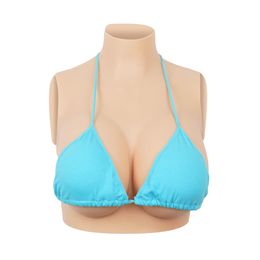 Sile Breastplate High Neck Fake Boobs Cotton Filled For Crossdressers Cosplay Drop Delivery Dhuxy