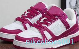 Men Women Luxury Classic Sport shoes Nylon Suede Lace Up Sneaker Soft Upper Honey Rubber Wave Sole Flat Fashion Lace-up Shoes