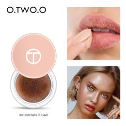 Lip Gloss O.TWO.O Moisturize Dead Skin Lips Scrub Paste Remove Gel Exfoliating Sucrose Caramel Brown Sugar Mask Care Autumn TSLM1