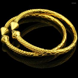 Bangle Adixyn Dubai Bangles For Women Men Gold Color Dragon Bracelet Ethiopian/India/African Jewelry