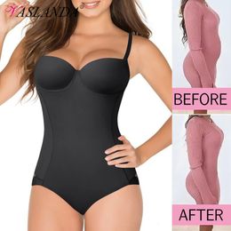 Waist Tummy Shaper Women Shapewear Bodysuits Trainer Vest Slim Full Body BuiltIn Bra Camisole Tops Control Slimming Underwear 231128