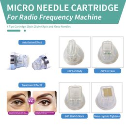 Accessories Parts Cartridge Fractional Rf Microneedle Machine Scar Removal Acne Treatment Stretch Marks Removal Skin Rejuvenation Microneedl