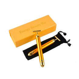 tamax UP017 Energy Beauty Bar Gold Pulse face Firming Massager Facial gold T bar beauty device BJ