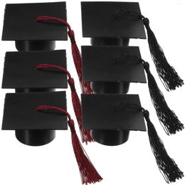 Gift Wrap 6 Pcs Graduation Hat Candy Box Cap With Tassel Party Favour Boxes
