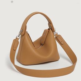 Evening Bags Trendy Luxury Soft Female Genuine Leather Shoulder Women Messenger Fashion Lady Shopping Square Handbag 2023