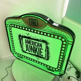 Fashion LED Lighted Display Custom Message Board bottle presenter with 3 set Alphabet for Club Bar Event Wholesale