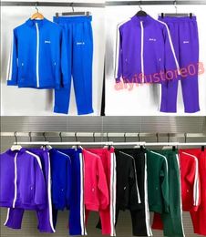 2024 Hoodies Mens And womens Designer Palm Angel Tracksuit Sweatshirts Tuta Sportiva Men Sets Track Suit Coats Man Jackets Pants Sweatsuits Tops Coats Pink Blue