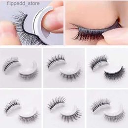 False Eyelashes 1Pair Reusable Self-adhesive False Eyelashes 3D Mink Lashes Glue-free Eyelash Extension 3 Seconds to Wear No Glue Needed Lashes Q231129