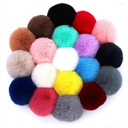 Berets 10Pcs Pom Ball Raccoon Fur DIY 6cm 7cm 8cm Handmade Clothing Shoe Accessories Pompon Fluffy Plush Decor Sewing Supplies 8159