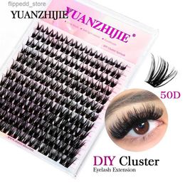 False Eyelashes YUANZHIJIE 144pcs/case 100% Handmade DIY Lashes Extension 8-16mm Mix Length Eyelashes Segmented Eyelashes Bundle Lash Q231129