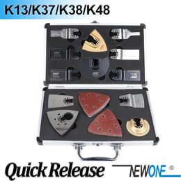 Zaagbladen NEWONE Quick Release Saw Blade Kit Oscillating Multimaster Tools Set Fein Dremel MultiMax as Woodmetal cutter