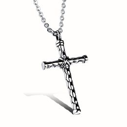 Exquisite Pendant Necklaces Cylindrical Cross 14K Gold Cool Character Designer Jewellery For Men Women Hip Hop Trendy Vintage Fine N191J