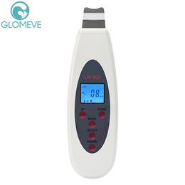 Cleaning Tools Accessories Ultrasonic Skin Scrubber Pore Cleaner Deep Face Cleaning Machine Acne Removal Galvanic Spatula Lift Peeling Shovel Clean 231128