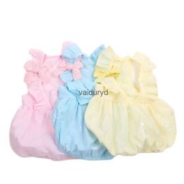 Dog Apparel Dogs and Cats Dress Butterfly Bow Design Pet Puppy Pumpkin Skirt Spring/Summer Clothingvaiduryd