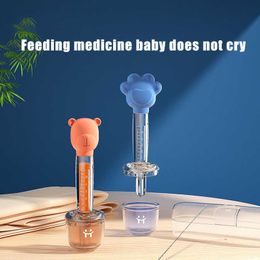Cups Dishes Utensils Cartoon Bear Baby Medicine Feeder Smart Medicine Dispenser Pacifier Infant Water Juice Feeder Baby Dropper Feeding Accessories P230314