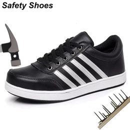 Safety Shoes Safety Shoes Men Steel Toe Slip Resistant Work Shoes Puncture Proof Work Sneaker Male Protective Footwear Work Boots Safety Boot 231128