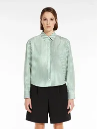 Women's Blouses Personalized Original Designer Brand Shirt Print Commuter Temperament Striped Top