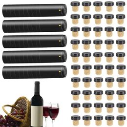 Wine Corks Black Pvc Bottle Seals Cruise Sealer Kit Heat Shrink Caps For Ship