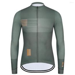 Racing Jackets 2023 Autumn Spring Cycling Jersey Mens Long Sleeve Tops Maillot MTB Bike Shirts Bicycle Wear Clothing