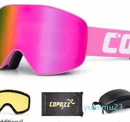 Ski Goggles Professional Glasses Men Women Antifog Cylindrical Snow Skiing Protection Winter Adult Sport Snowboard Gafas