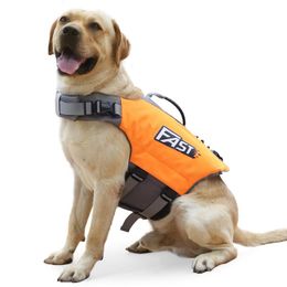 Vests Reflective Fast Life Jacket For Dogs Summer Dog Life Vest Pet Floatation Safety Vest Surfing Swimming Orange Green Dog Clothes