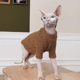 Clothing Sphynx Hairless Cat Clothes Sphinx German Warm Comfortable Simple Base Sweater Autumn Winter